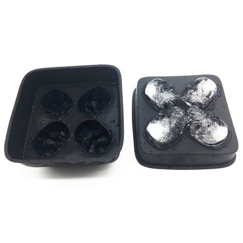 Reative  Ll I E  Ube Tray 3D  Ool Shape Four Giants Sili One Mold For Bar-black
