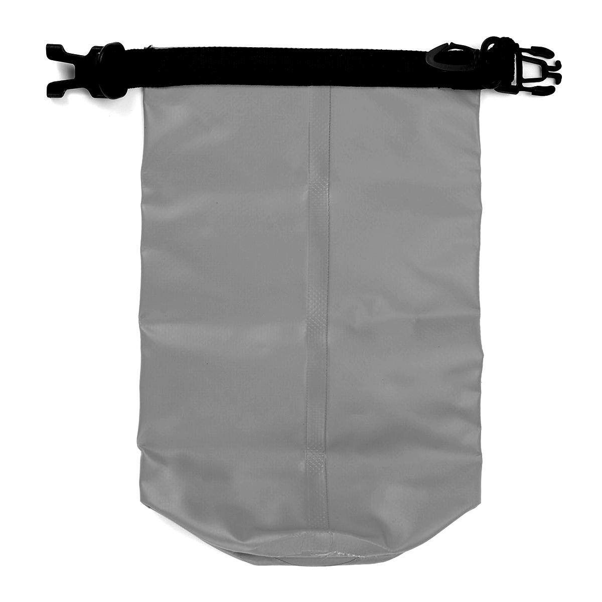2L 500D PVC 9 Waterproof Dry Bags Storage Sack Bag Backpack For Canoe Kayak Rowing Rafting Outdoor River Tracing Swimming Grey