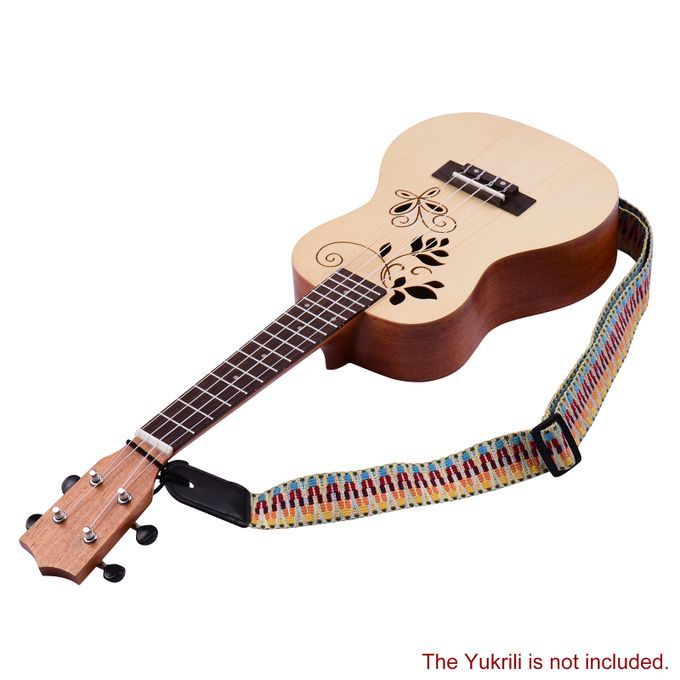 Adjustable Ukulele Strap Soft Cotton Woven Shoulder Belt
