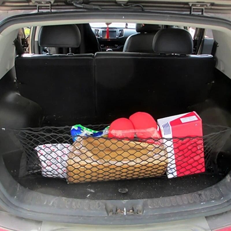1Pc Truck Cargo Net Black Stretchable Cargo Organizer Automotive Storage Accessories for Saving Car Interior Space 90x40cm
