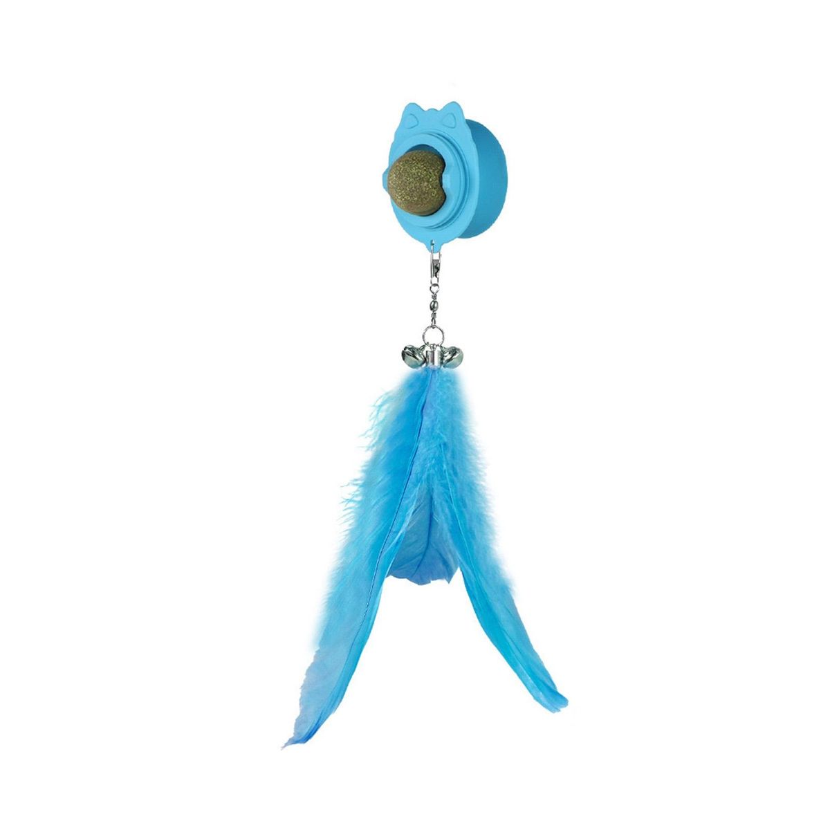 Cat Catnip Toy with Suction Cup Feline Fun Pack for Kittens Blue