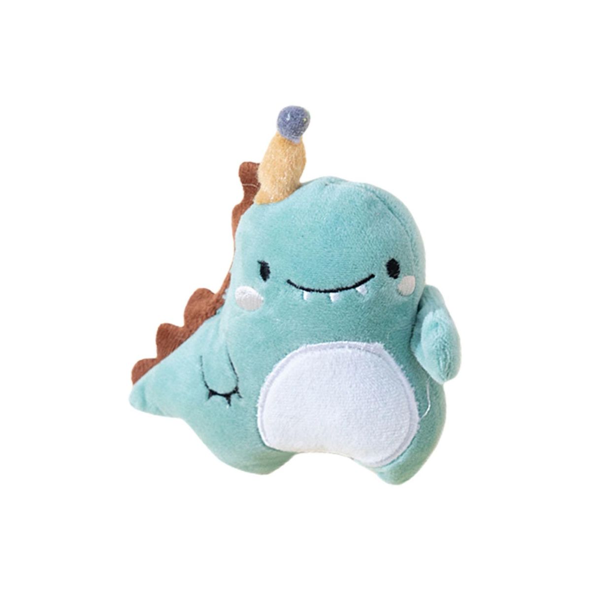 Cat Plush Toy Cartoon Rabbit Shape Kitten Cat Catnips Teeth Grinding Toy Light Blue