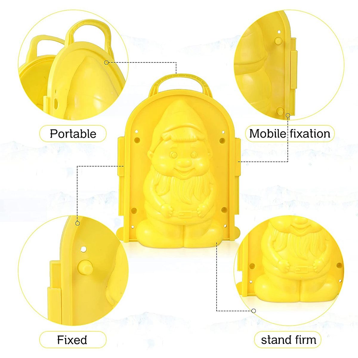 3Pcs Snowball Maker Toys For Kids Snow Fall Outdoor