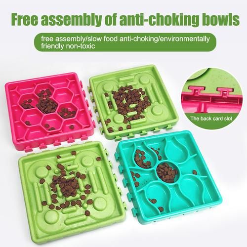 4pcs Silicone Pet Lickimat For Cats Dogs Lose Weight Slow Eating Feeder Dog Bowl TPR Lick Mat Feeding Food Bowls Dog Supplies