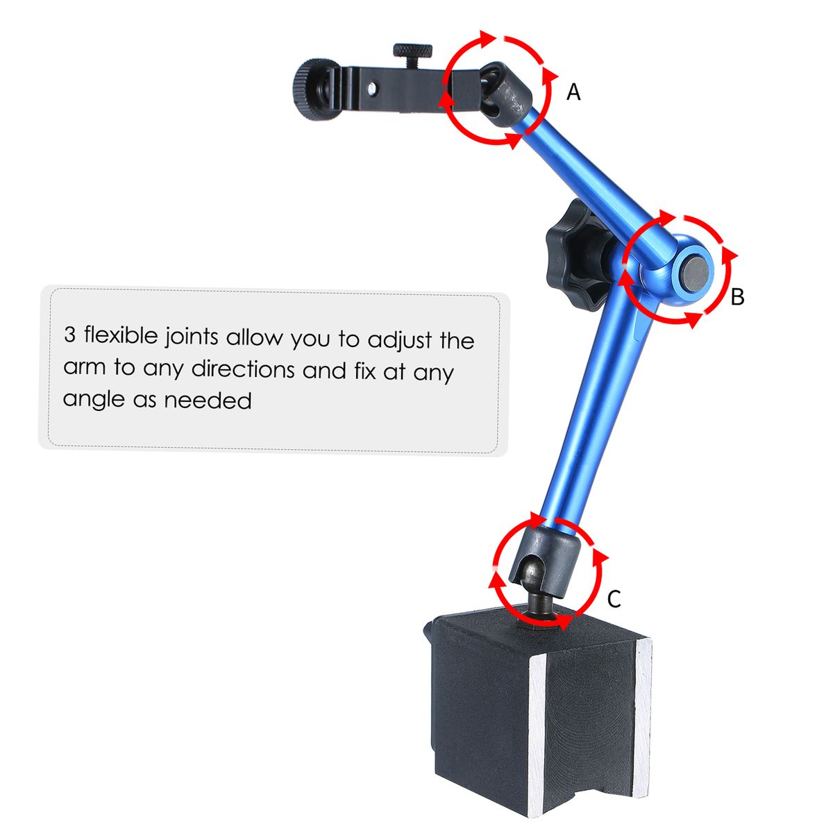 350mm Magnetic Base Universal Arms Heavy Duty Magnetic Stand