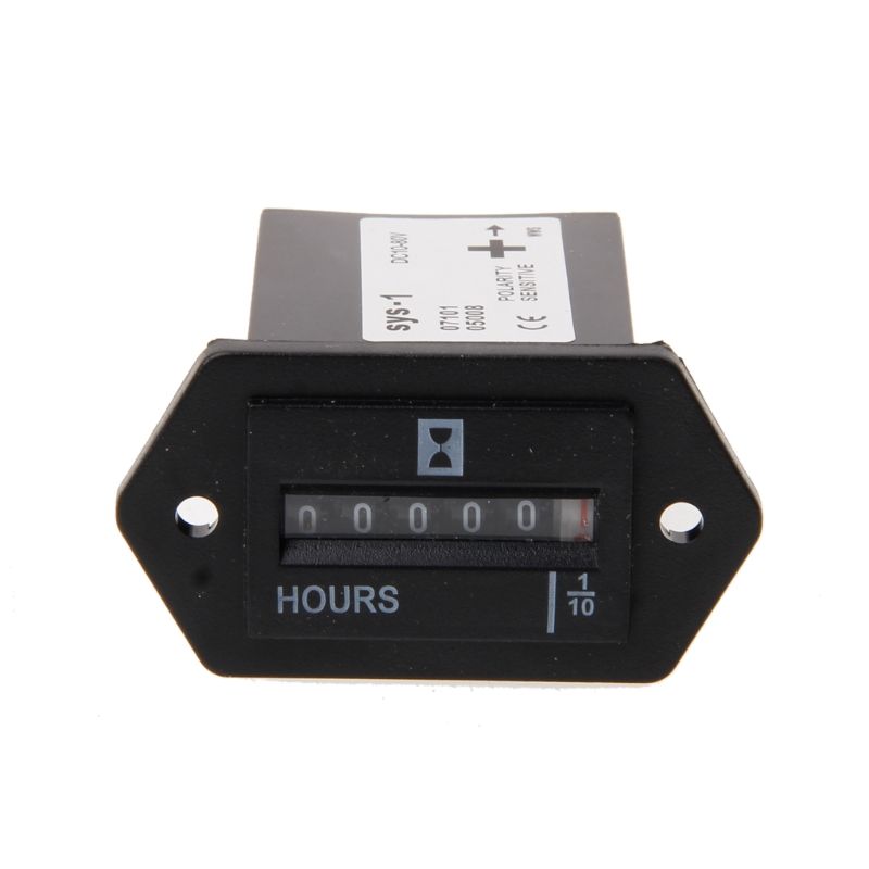 Dc 10v-80v Generator Sealed Hour Meter Counter For Boats Tr