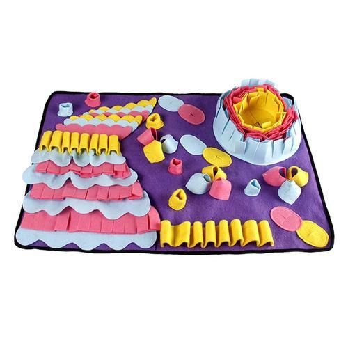 Dog Feeding Mat Sniffing Training Pad Non Slip Activity Foraging Skill Energy Stress Release Training Pet Nose Work Blanket
