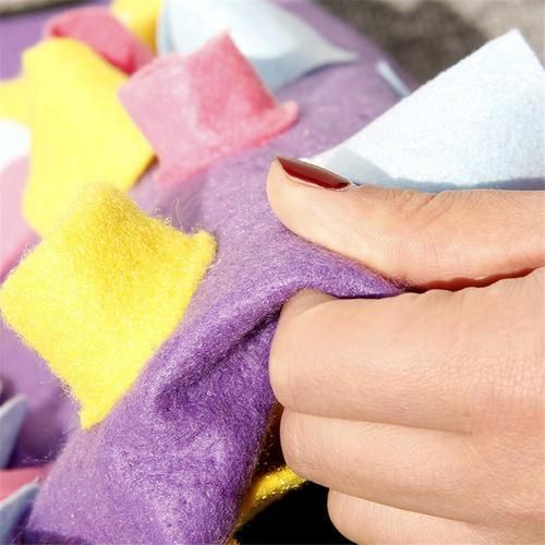 Dog Feeding Mat Sniffing Training Pad Non Slip Activity Foraging Skill Energy Stress Release Training Pet Nose Work Blanket