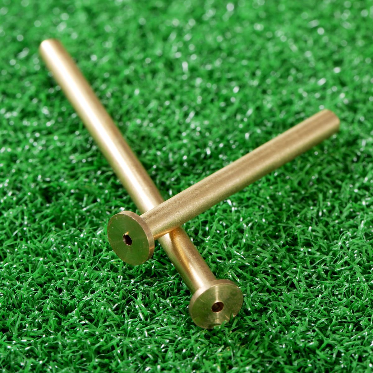 Surieen 8pcs/ Set Gold Copper Nail Brass Plug Golf Weight