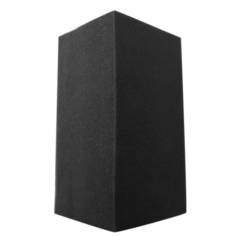 Square Sound Insulation Foam+3Pcs Bass Trap Wall Foam Flame