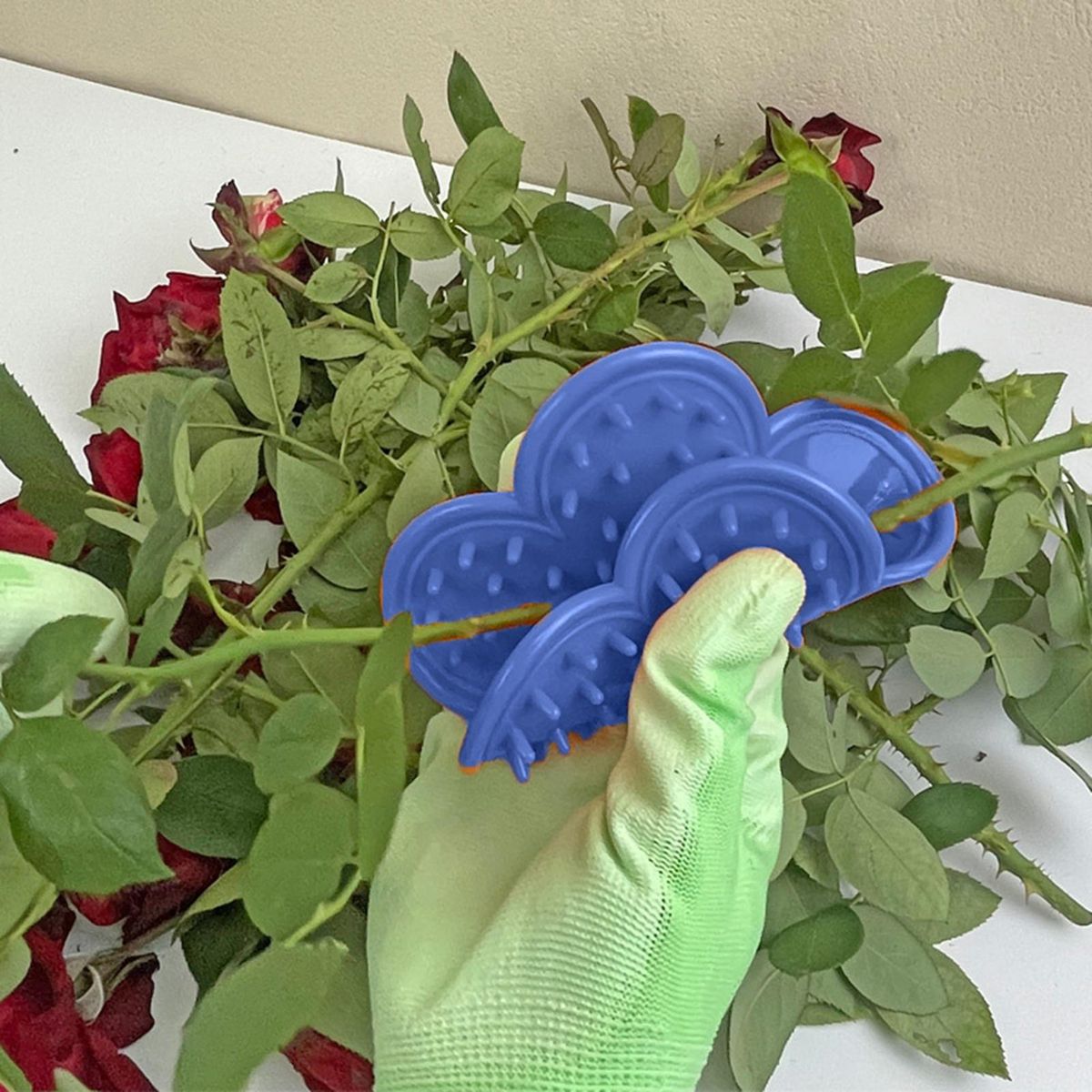 2Pcs Thorn Remove Pad Gardening Flower Thorn Blue
