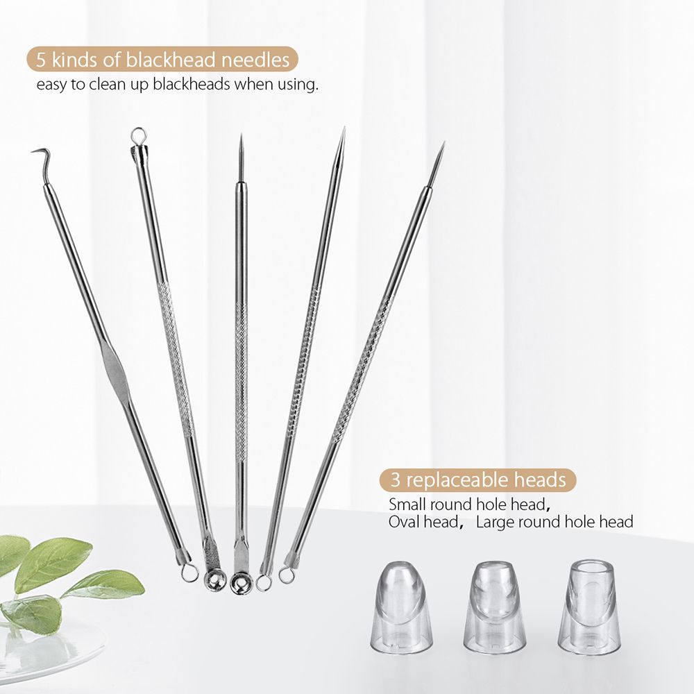 Blackhead Remover Pore Vacuum Pimple Extractor With Curved