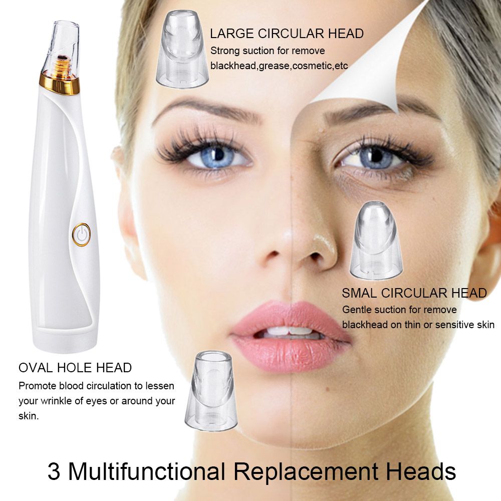 Blackhead Remover Pore Vacuum Pimple Extractor With Curved