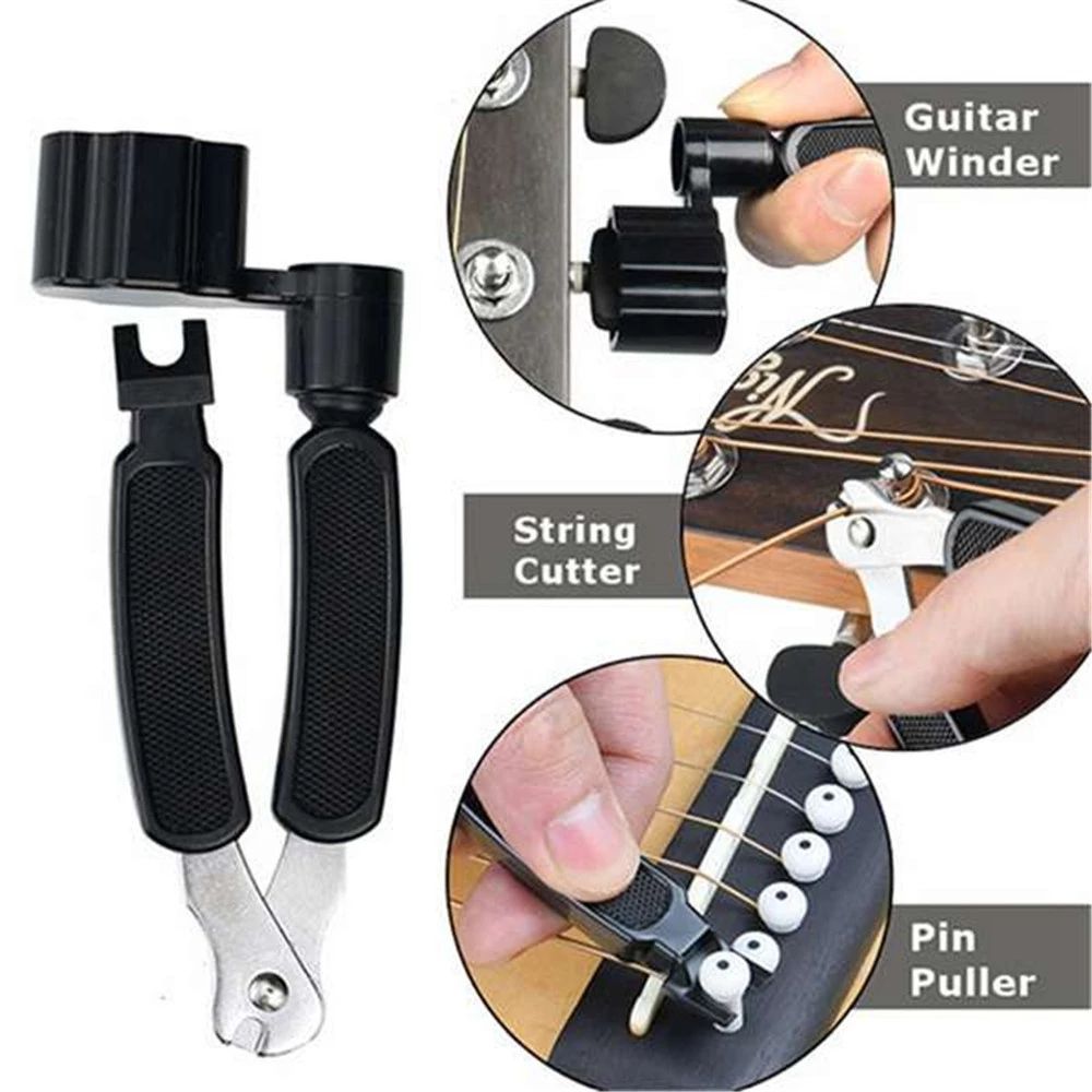 Guitar Accessories Kit Acoustic Guitar Tools Strings Tuner