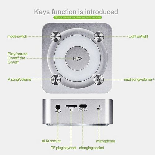 Party Light Super Bass Speaker-Dilake Z2 Christmas Gift Stereo Wireless Bluetooth Sound Activated Colored LED Disco Lights DJ Lights For Festival Bar Club Party Karaoke Outdoor Android Iphone HT-S