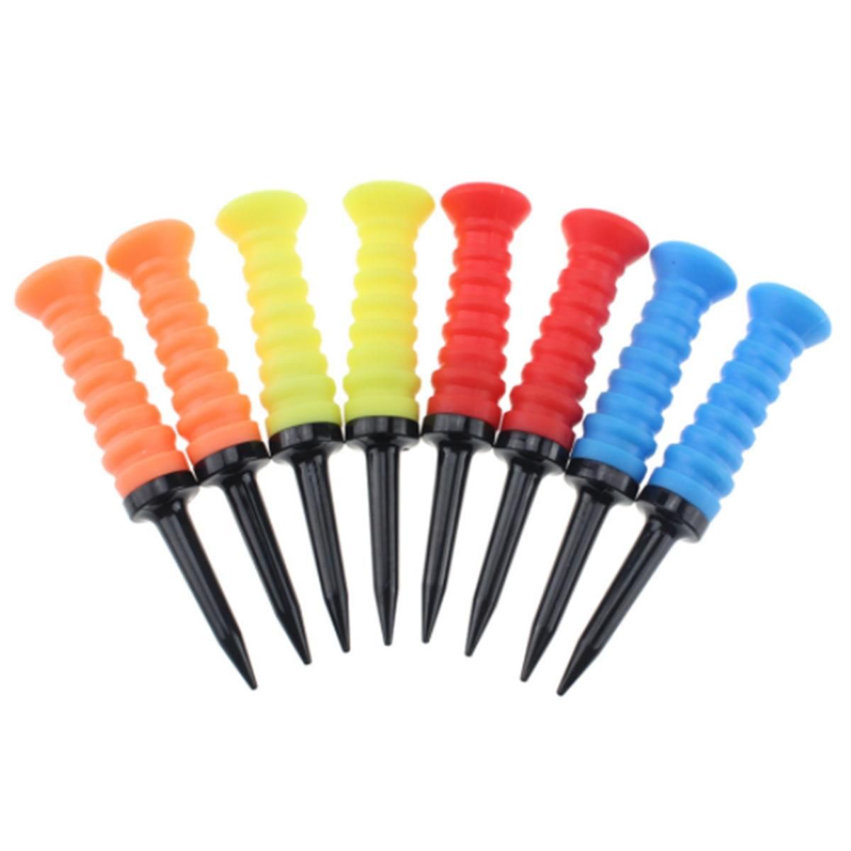 5Pcs Golf Elastic Soft Rubber Sleeve Ball Tack Fake Grass