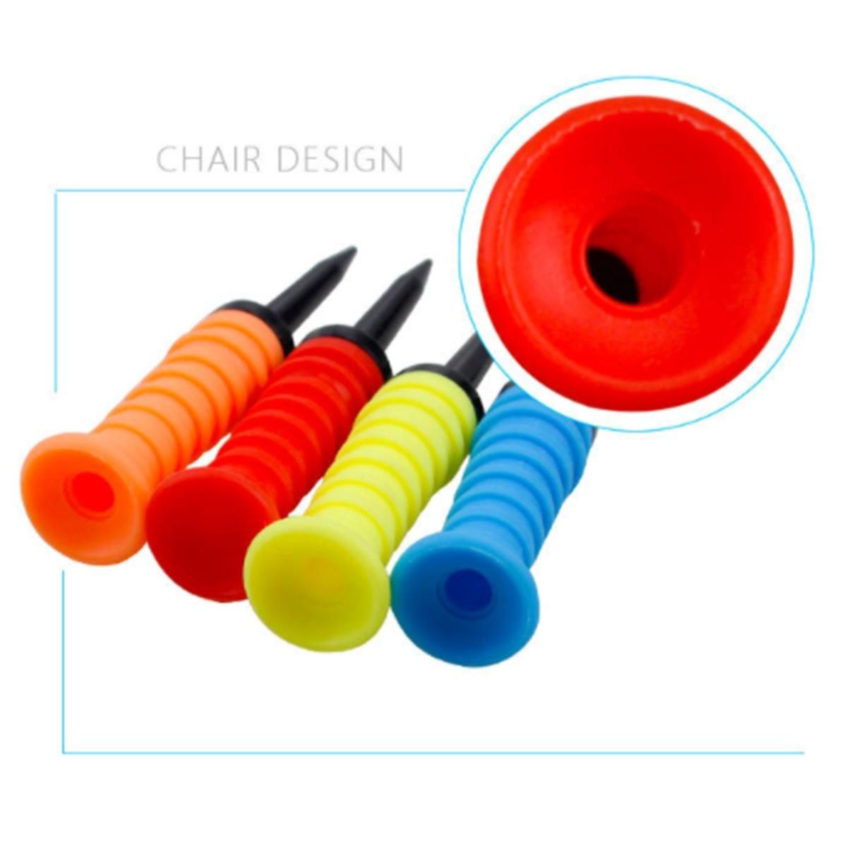 5Pcs Golf Elastic Soft Rubber Sleeve Ball Tack Fake Grass