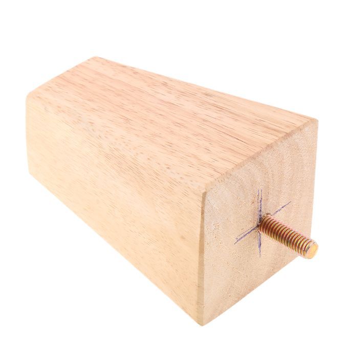 4pcs Solid Wooden Furniture Feet Leg Riser Stand For Sofa Pyramid Wood