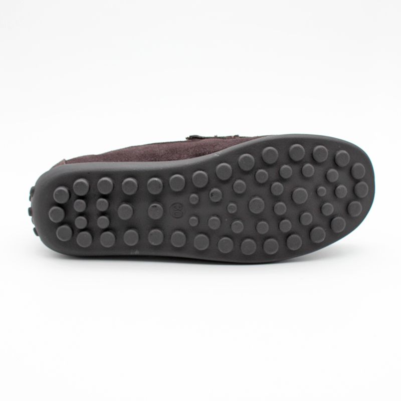 Children Boys Shoes Kids Loafers Suede Leather-Brown