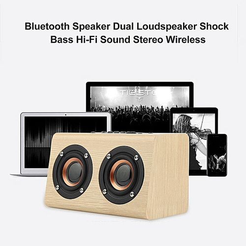 Bluetooth Speaker Dual Loudspeaker Shock Bass Hi-Fi Sound Stereo Wireless HT-S