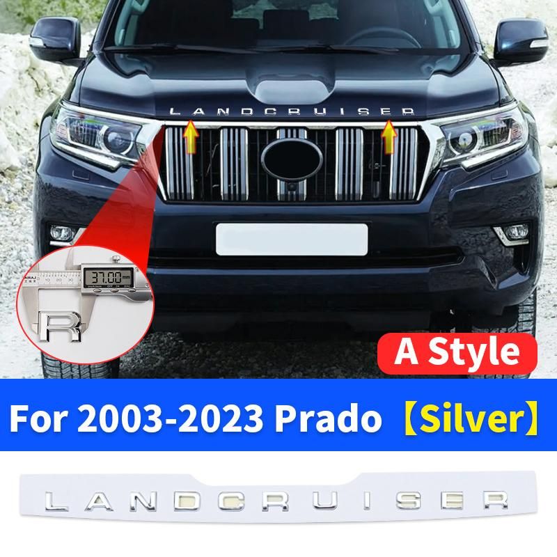 For Toyotad Cruiser P 120 150 Engine Cover Decorationd Cruiser Logo Accessories LC120 LC150 FJ150 Letter Sticker