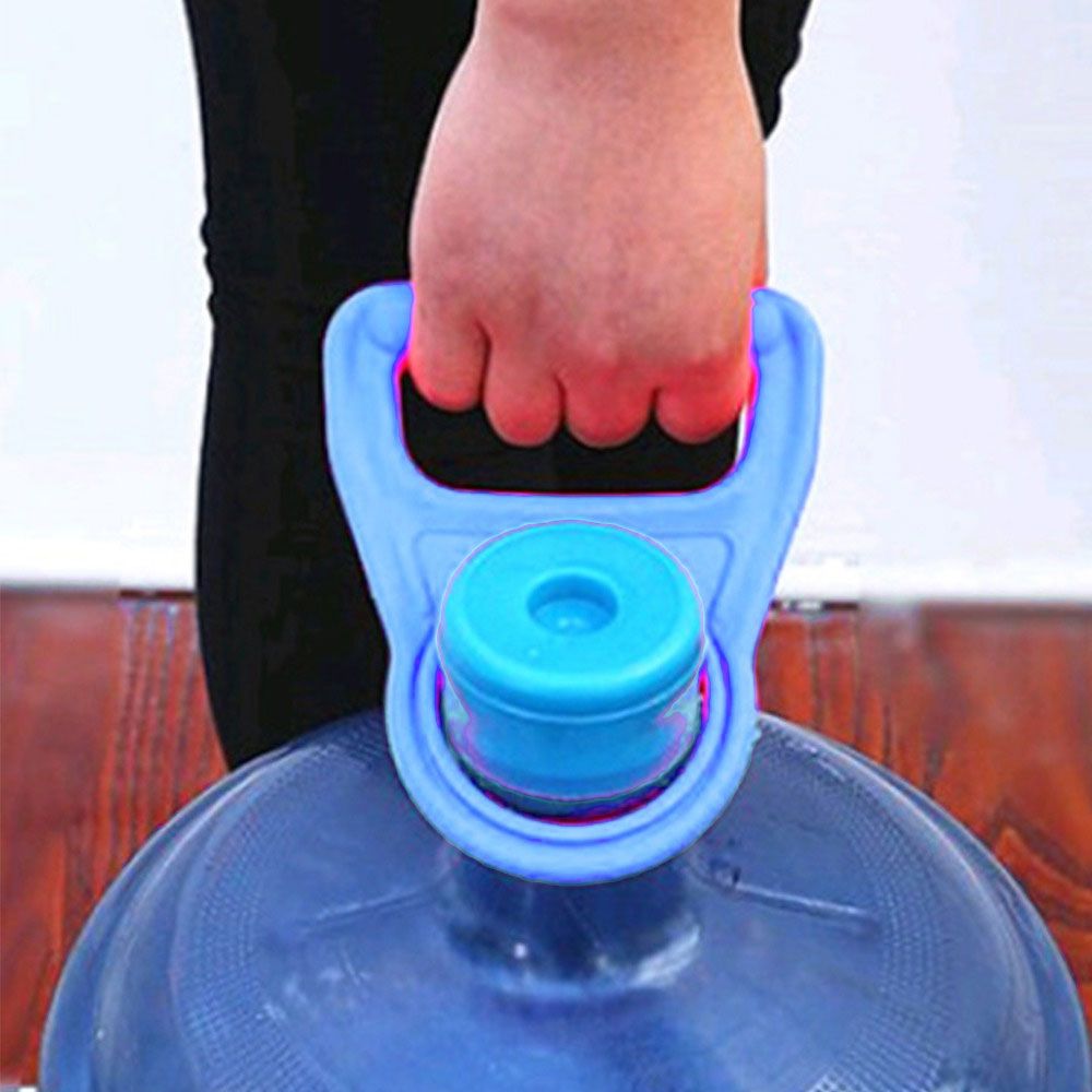 Water Dispenser Gallon Holder, Handle, Carrier Lifter - Blue