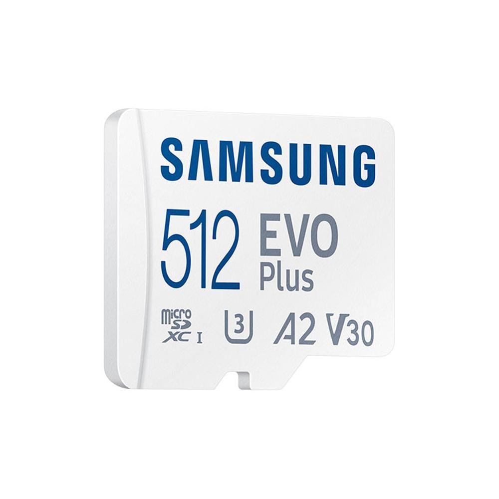 SAMSUNG EVO Plus 512GB TF Card U3 A2 V30 High-speed Micro SD Card up to 130MB/s Read Speed for Phone Tablet Security Monitoring