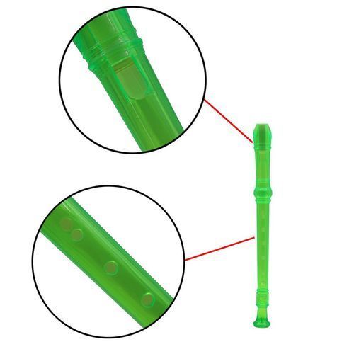 Music Instrument 8 Hole Soprano Recorder With Clean Rod