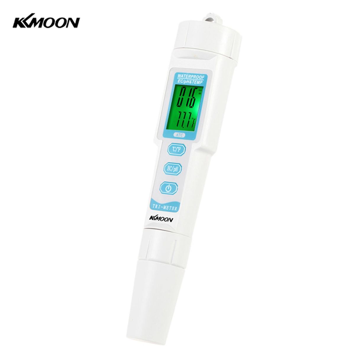 KKmoon New Professional 3 in 1 Multi-parameter Water Quality Tester Monitor Portable Pen Type pH & EC & TEMP Meter Acidometer Water Quality Analysis Device