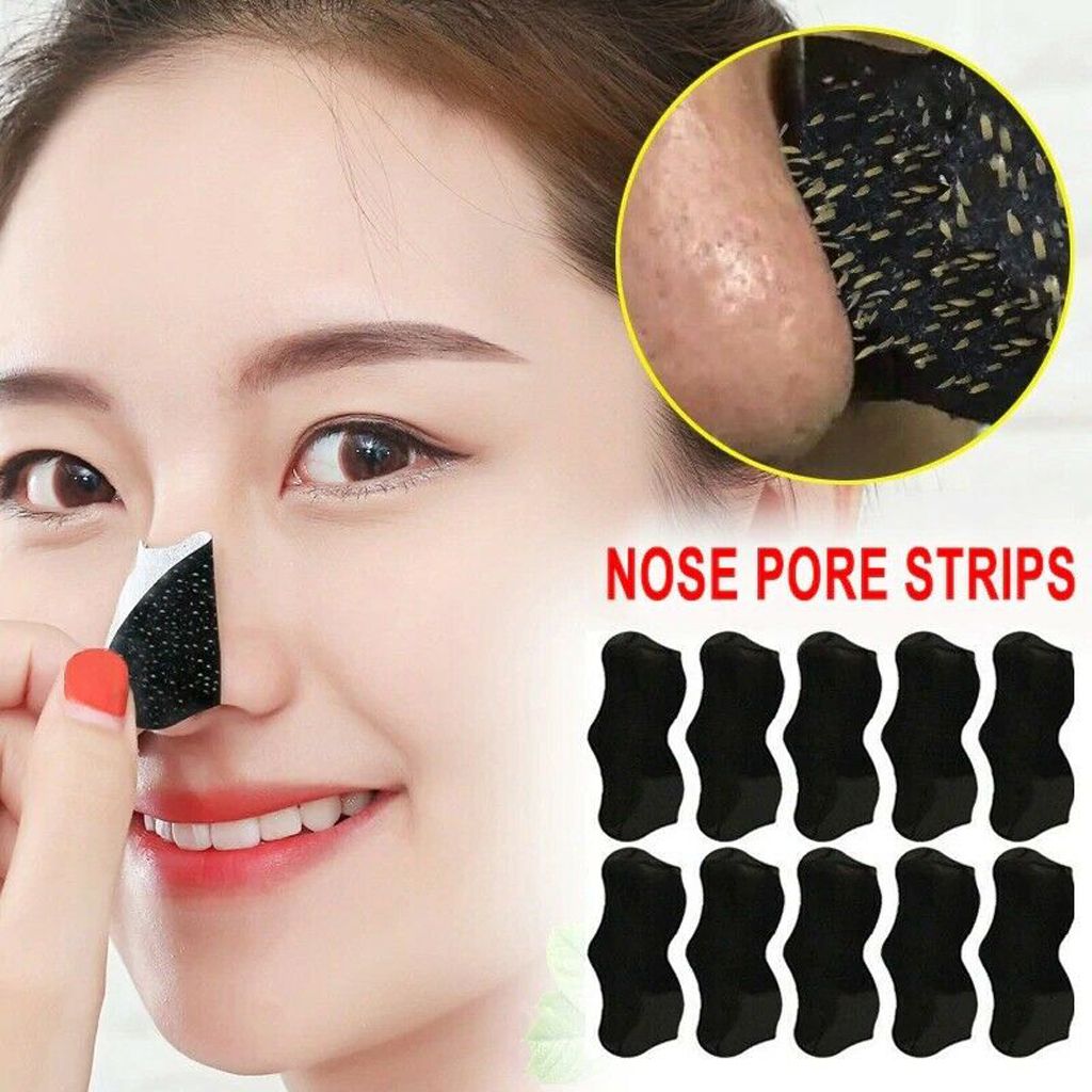 10PCS Skin Nose Pore Deep Cleaning Strips   Peel Black 01