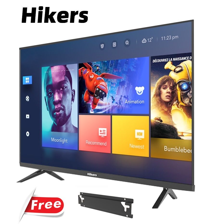 55'' Inch Frameless Android Smart 4K LED TV-Black+WALLMOUNT