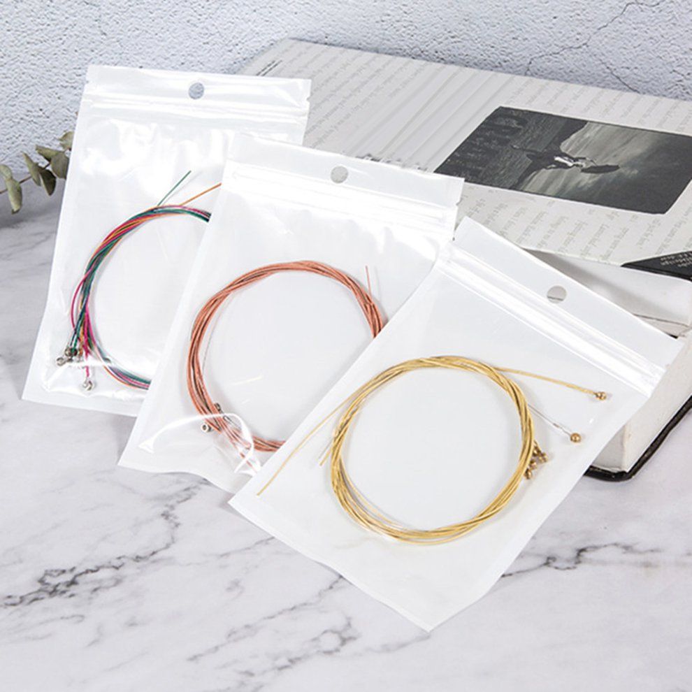 6 Pie Es Guitar Strings For Folk A Ousti  Guitar Sturdy Guitar Strings-colorful-7cm