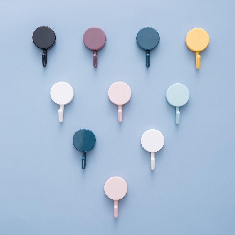 10pcs Self-adhesive Wall-mounted Hanging Hooks