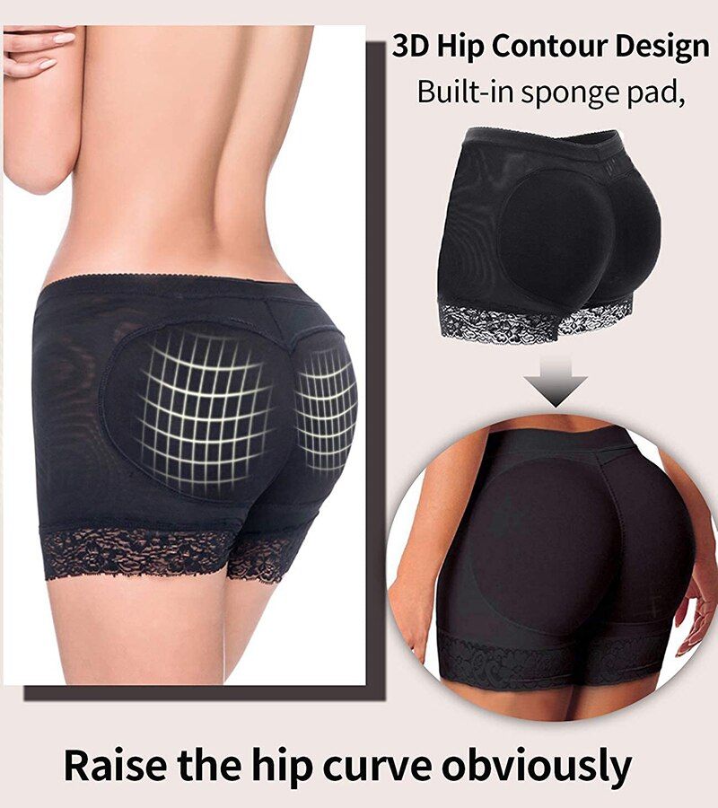 1Pc Women Body Shaper Padded Butt Lifter Panty Butt Hip Enhancer  Hip Shapwear  Briefs Push Up Control Panties