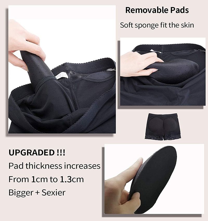 1Pc Women Body Shaper Padded Butt Lifter Panty Butt Hip Enhancer  Hip Shapwear  Briefs Push Up Control Panties