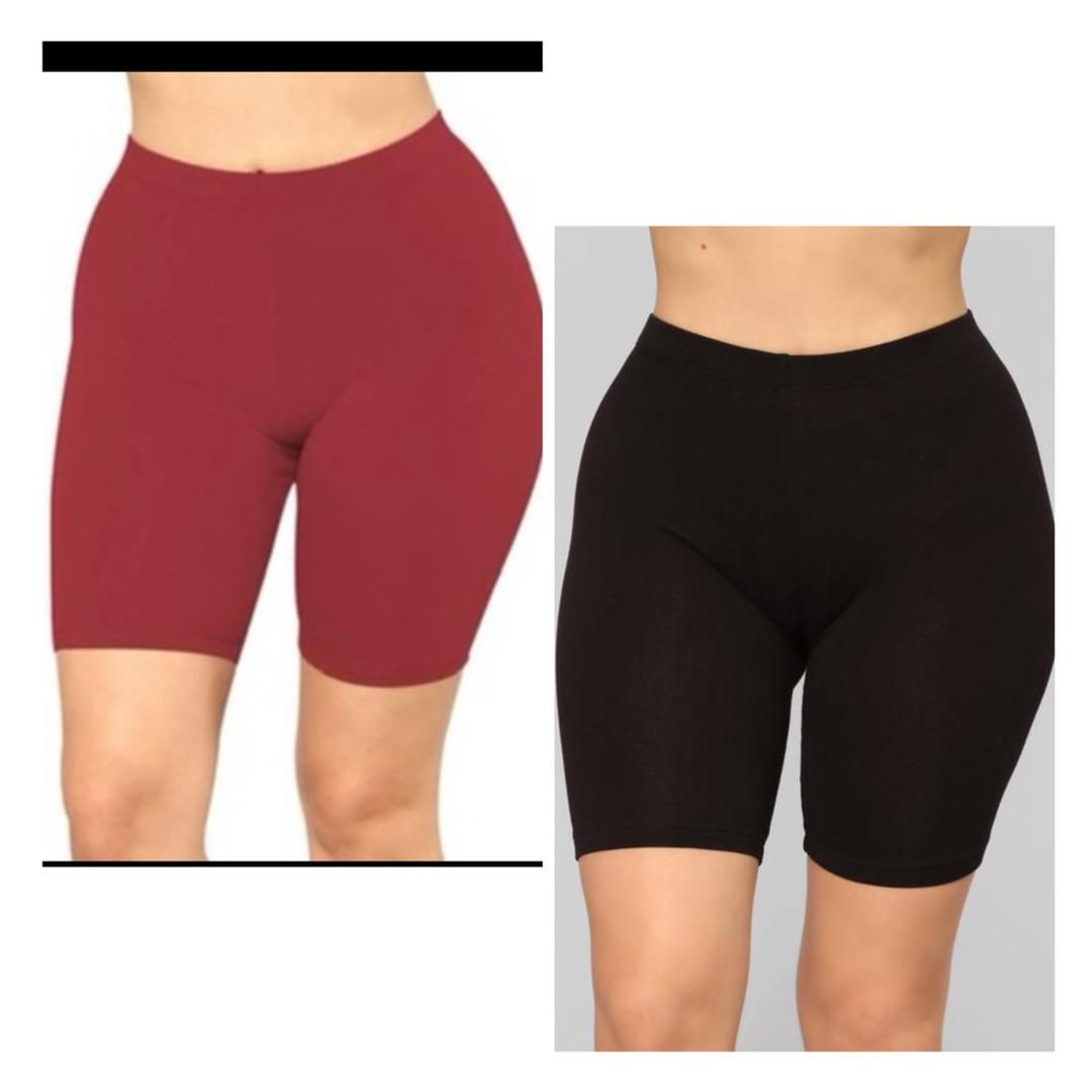 2 In 1 Thick  Biker Short For Women -
