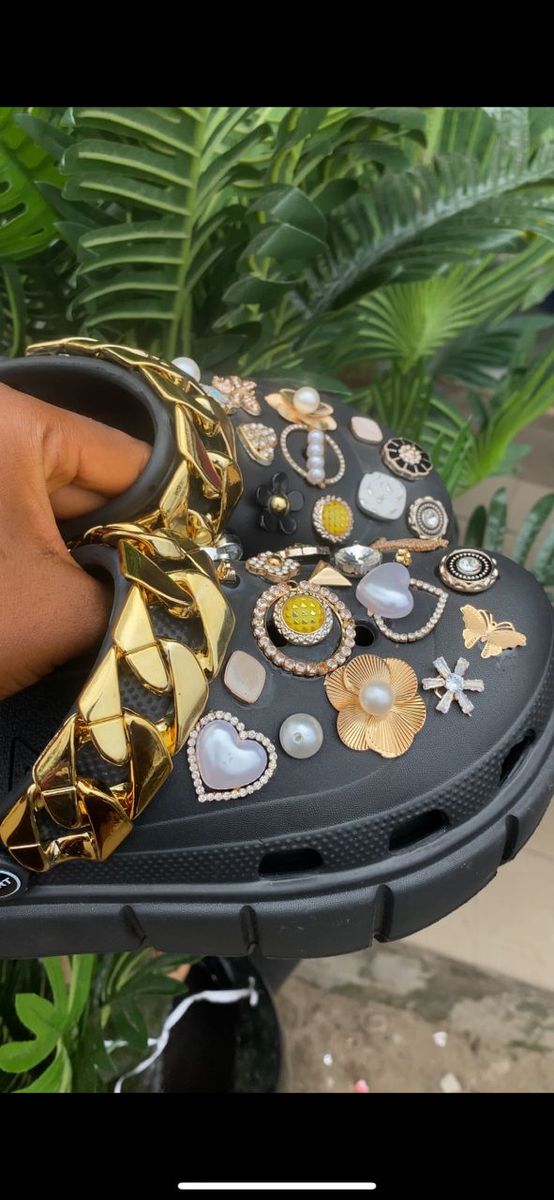 Custom Cross With Gold Accessories
