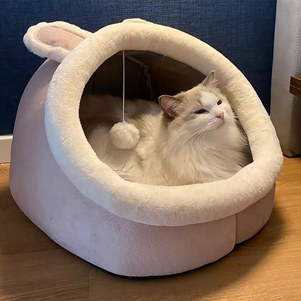 Warm Cats Bed Cute Cats House Kitten Lounger Cushion for