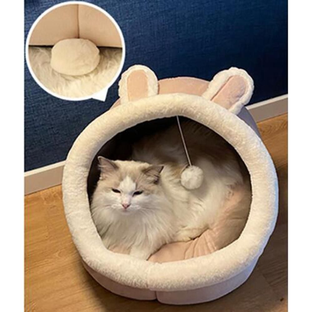 Warm Cats Bed Cute Cats House Kitten Lounger Cushion for