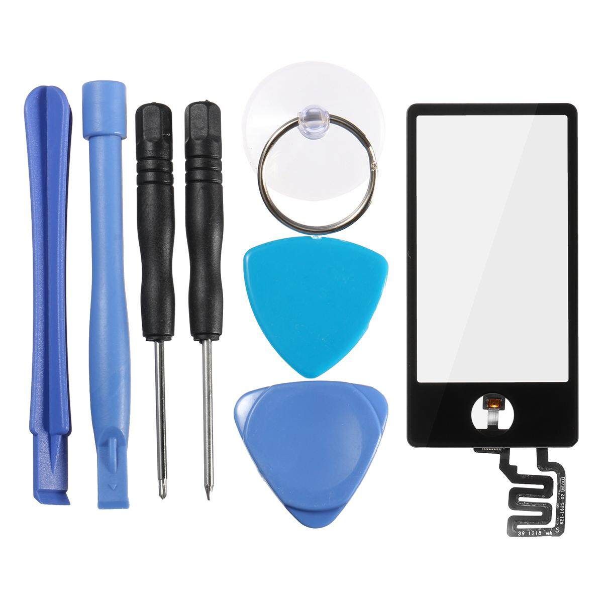US Touch Screen Glass Len Digitizer Replace Part + Tools For IPod Nano 7 7th Black Black