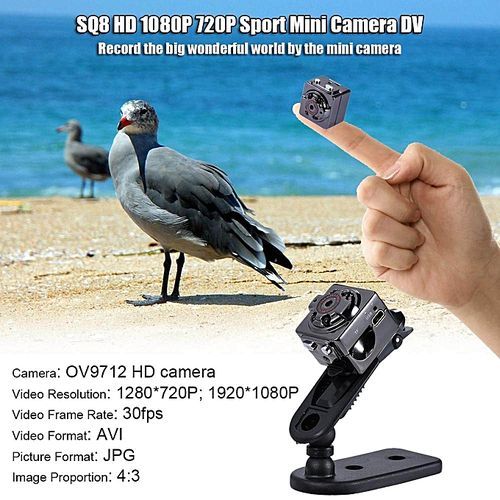 SQ8 HD 1080P 720P Sport Mini DV Camera Sepia Voice Video Recorder Infrared Digital Small Camera