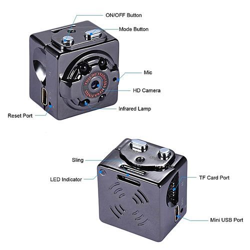 SQ8 HD 1080P 720P Sport Mini DV Camera Sepia Voice Video Recorder Infrared Digital Small Camera