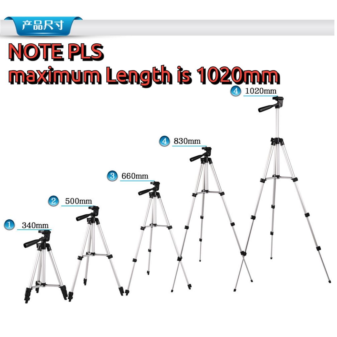 Lightweight Portable Tripod Stand With Remote Control And Phone Camera Lens