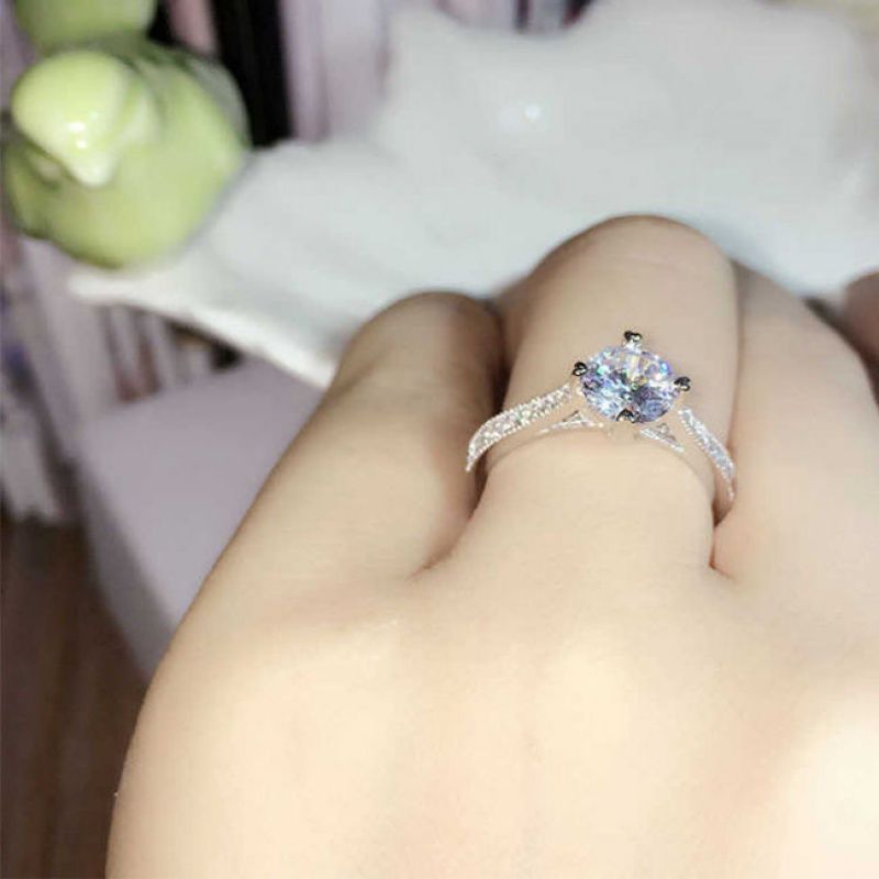 Women Opening Adjustable Zircon Couple Ring Diamond For Men