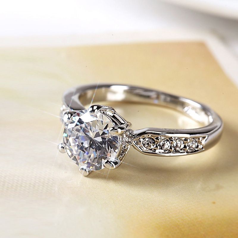 Women Opening Adjustable Zircon Couple Ring Diamond For Men