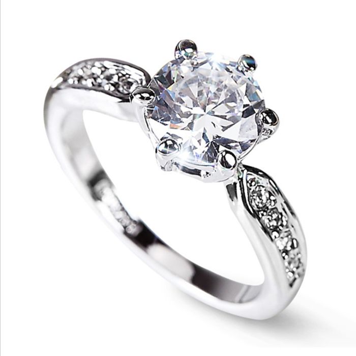 Women Opening Adjustable Zircon Couple Ring Diamond For Men