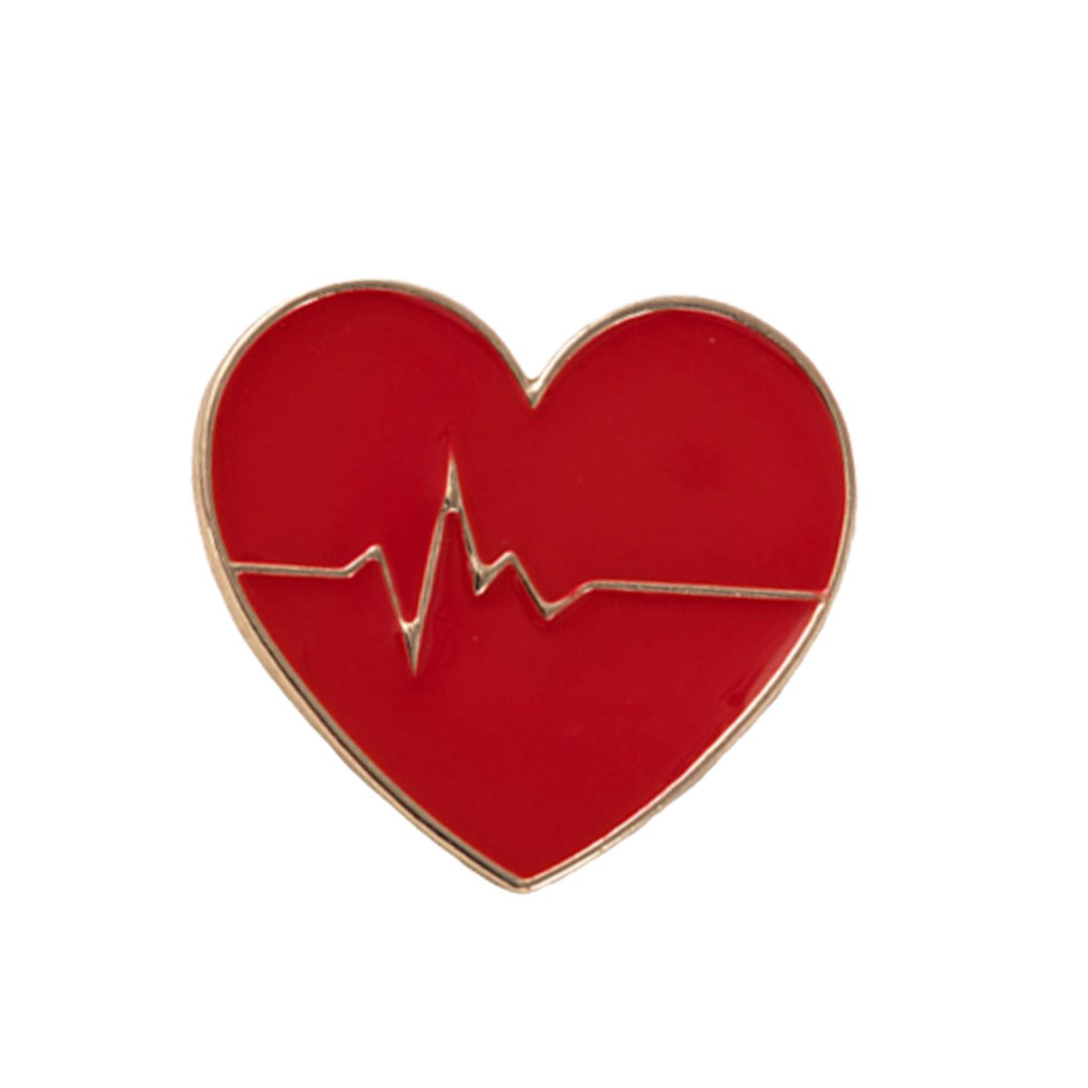 Cartoon Heart Brooch Pin Fashion Women Men Clothes Bags Decoration