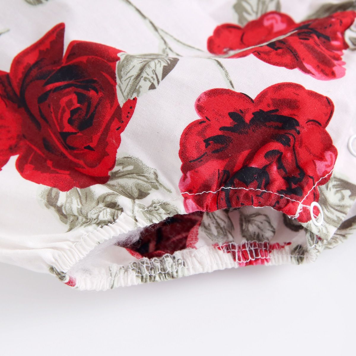 Rose Flowers Newborn Baby Girls Bodysuit+Headband Summer New