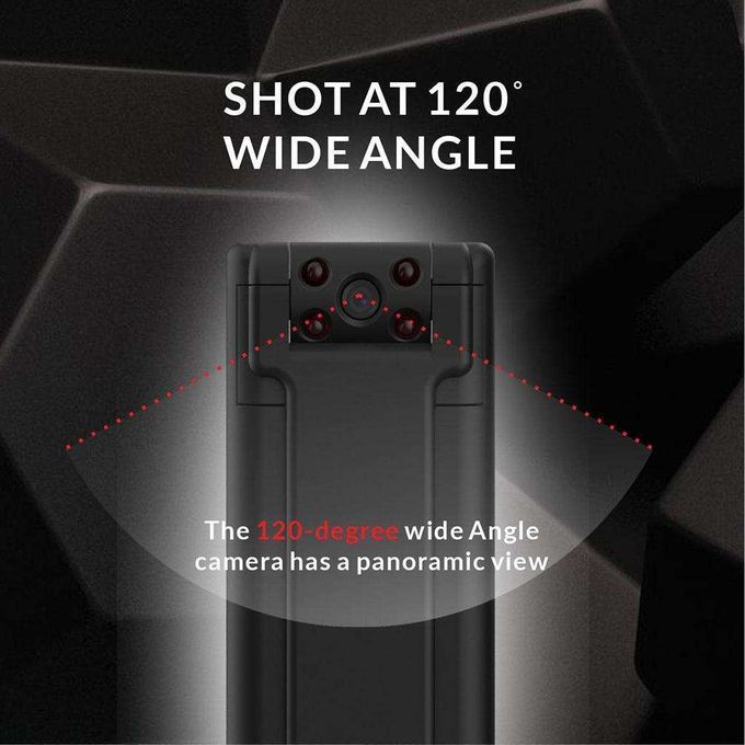1080P HD Mini Body Camera Pocket Video Spy Wearable Hidden Cam W/ Back
