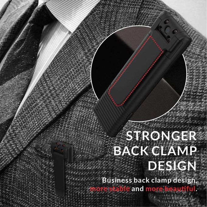 1080P HD Mini Body Camera Pocket Video Spy Wearable Hidden Cam W/ Back
